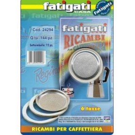 RICAMBI PER CAFFETTIERA 6TAZZE FATIGATI Confezione da 10 PZ