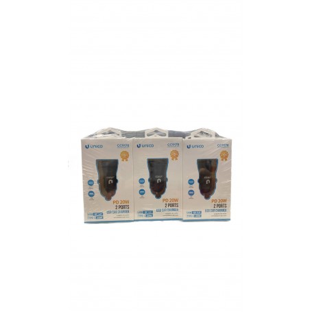 CARICABATTERIA AUTO PD20W NERO CC9178 Confezione da 6 PZ