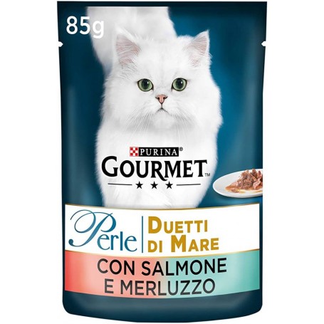 GOURMET PERLE SALMONE E MERLUZZO 85GR Confezione da 26 PZ