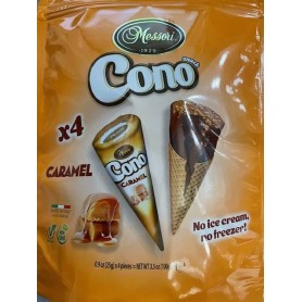 CONO SNACK CARAMELLO 4PZ 100GR MESSORI Confezione da 16 PZ