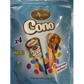 CONO SNACK PARTIES 4PZ 100GR MESSORI Confezione da 16 PZ