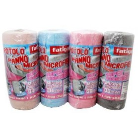 PANNO MICROF.30X30CM ROTOLO 30PZ FATIGATI Confezione da 24 PZ