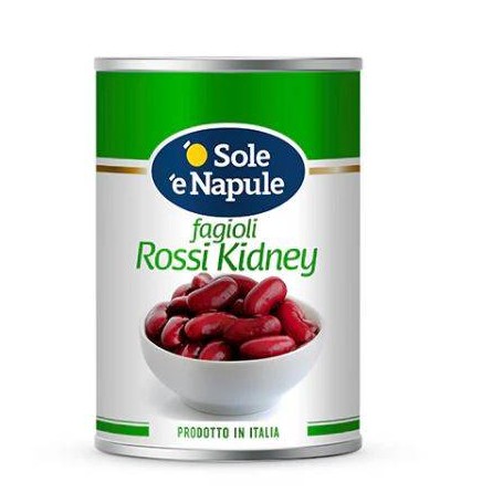 FAGIOLI ROSSI KIDNEY 400GR C/STRAPPO O SOLE E NAPULE Confezione da 24 PZ