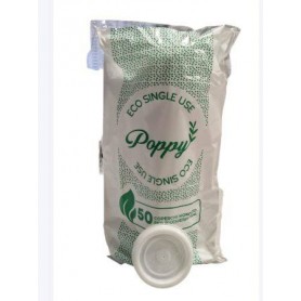 COPERCHIO PLASTICA PER BICCHIERE CAFFE  50PZ POPPY Confezione da 40 PZ