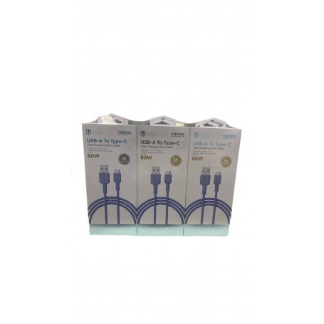 CAVO RIC.RAPIDA USB 60W CELESTE CB1902 Confezione da 6 PZ