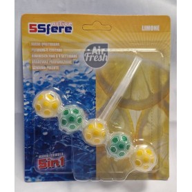 AIRFRESH DEO WC 5SFERE 50GR LIMONE Confezione da 24 PZ