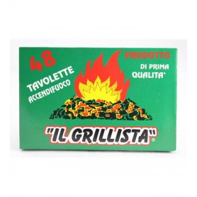 PASTICCHE ACCENDIFUOCO X 48 IL GRILLISTA Confezione da 32 PZ