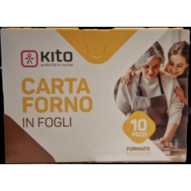KITO CARTA FORNO IN FOGLI AVANA 10PZ 40X60 41GR Confezione da 24 PZ