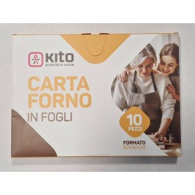 KITO CARTA FORNO IN FOGLI AVANA 10PZ 30X40 41GR Confezione da 24 PZ