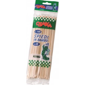 OSAKA 100 SPIEDI IN BAMBU CM.20 D.2,5 Confezione da 10 PZ