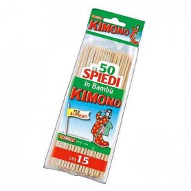KIMONO 50 SPIEDI IN BAMBU CM15  ART.29 Confezione da 25 PZ