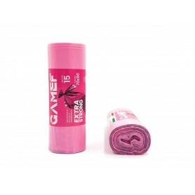 GAMEF EXTRA STRONG 70X110 15PZ ROSA Confezione da 20 PZ