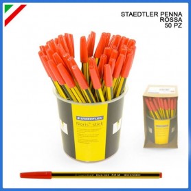 PENNA STAEDTLER  ROSSO COLOR. Confezione da 50 PZ