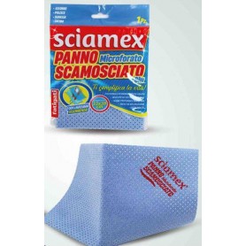 PANNO SCAMOSCIATO MICROF.33X38 BLU FATIGATI Confezione da 12 PZ