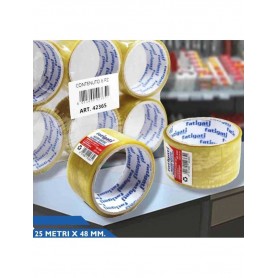 NASTRO ADESIVO 48MMX25MT TRASP.C42365 Confezione da 6 PZ