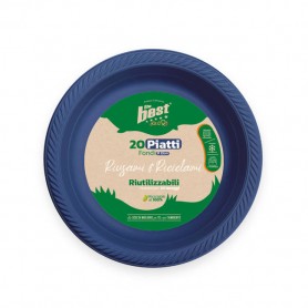 THE BEST PIATTI FONDI BLU 20PZ 20LAV Confezione da 20 PZ