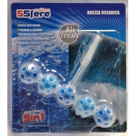 AIRFRESH DEO WC 5SFERE 50GR BREZZA OCEANICA Confezione da 24 PZ