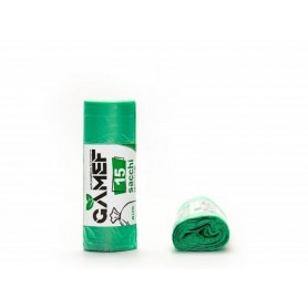 GAMEF SACCHI N.U. 55X70 15PZ 40LT VERDE Confezione da 40 PZ