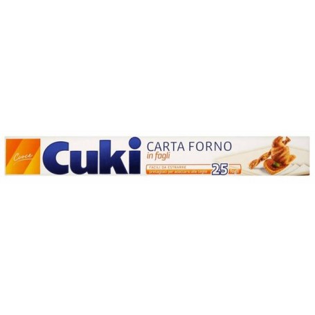 CUKI CARTA FORNO IN FOGLI M9,5 25FG CM33X38 C.32622 Confezione da 24 PZ