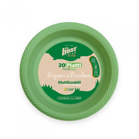 THE BEST PIATTI FONDI VERDI 20PZ 20LAV Confezione da 8 PZ