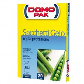 DOMOPAK SACCHETTI GELO 20PZ MEDI 2.5LT C8614 Confezione da 24 PZ