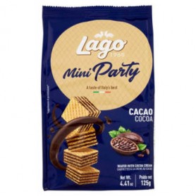 MINI PARTY WAFERS CACAO 125GR LAGO Confezione da 12 PZ