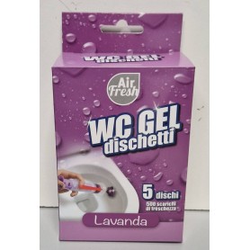 AIRFRESH DEO WC GEL 5DISKS LAVANDA 36ML Confezione da 24 PZ