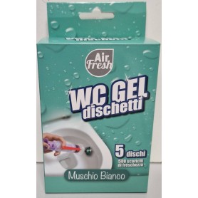 AIRFRESH DEO WC GEL 5DISKS MUSCHIO 36ML Confezione da 24 PZ