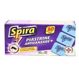 SPIRA PIASTRINE ANTIZANZARE 30PZ Confezione da 24 PZ