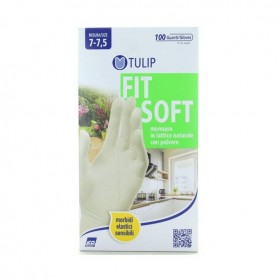 GUANTI TULIP 100PZ IN LATTICE MIS M FIT SOFT Confezione da 10 PZ