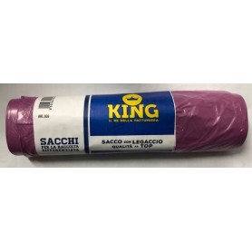 SACCO KING ROSA CON LEGACCIO 70x110 10 PZ C.009 Confezione da 32 PZ