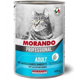 MP GATTO PATE  CON PESCE BIANCO E GAMBERETTI  ADULT 400GR Confezione da 24 PZ