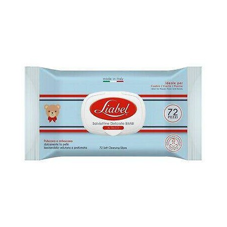 SALVIETTINE BIMBI TALCO 72PZ LIABEL Confezione da 12 PZ