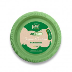 THE BEST PIATTI PIANI VERDI 20PZ 20LAV Confezione da 30 PZ