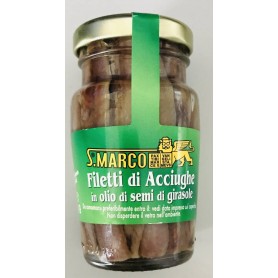 S.MARCO ACCIUGHE OLIO GIRASOLE GR 80 Confezione da 12 PZ
