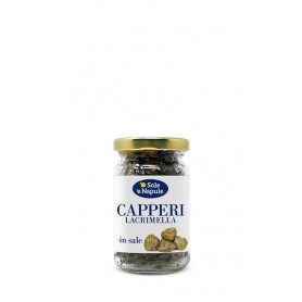 CAPPERI AL SALE 90GR  O SOLE E NAPULE Confezione da 24 PZ
