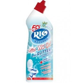 RIO AZZ.GLITTER BREZZA MARINA WC DIS.GEL 750 ML Confezione da 16 PZ