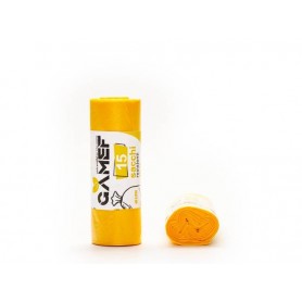 GAMEF SACCHI N.U. 55X70 15PZ 40LT GIALLO Confezione da 40 PZ