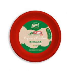 THE BEST PIATTI FRUTTA ROSSI 25PZ 20LAV Confezione da 20 PZ