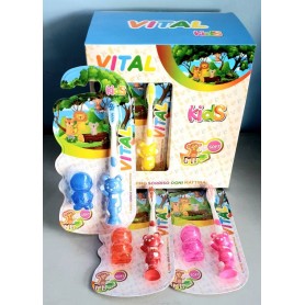 VITAL SPAZZOLINO KIDS SOFT CON CAPPUCCIO 1PZ Confezione da 12 PZ