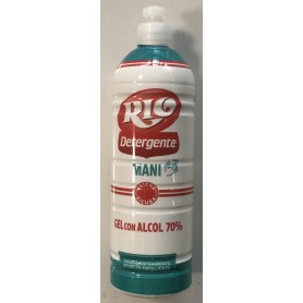 RIO DETERGENTE MANI GEL CON ALCOOL 70% 750 ML Confezione da 15 PZ