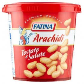ARACHIDI SALATE BARATTOLO 200GR FATINA Confezione da 12 PZ